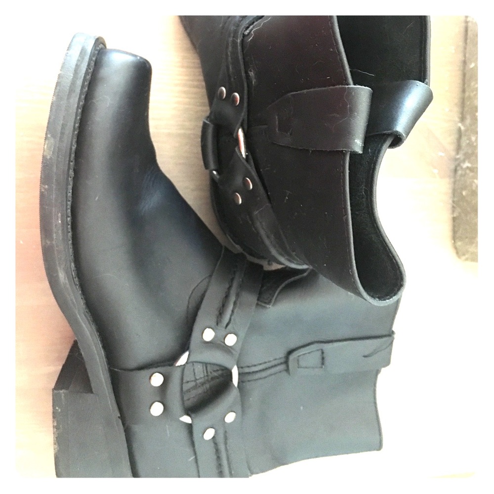 Leather Motorcycle Boots